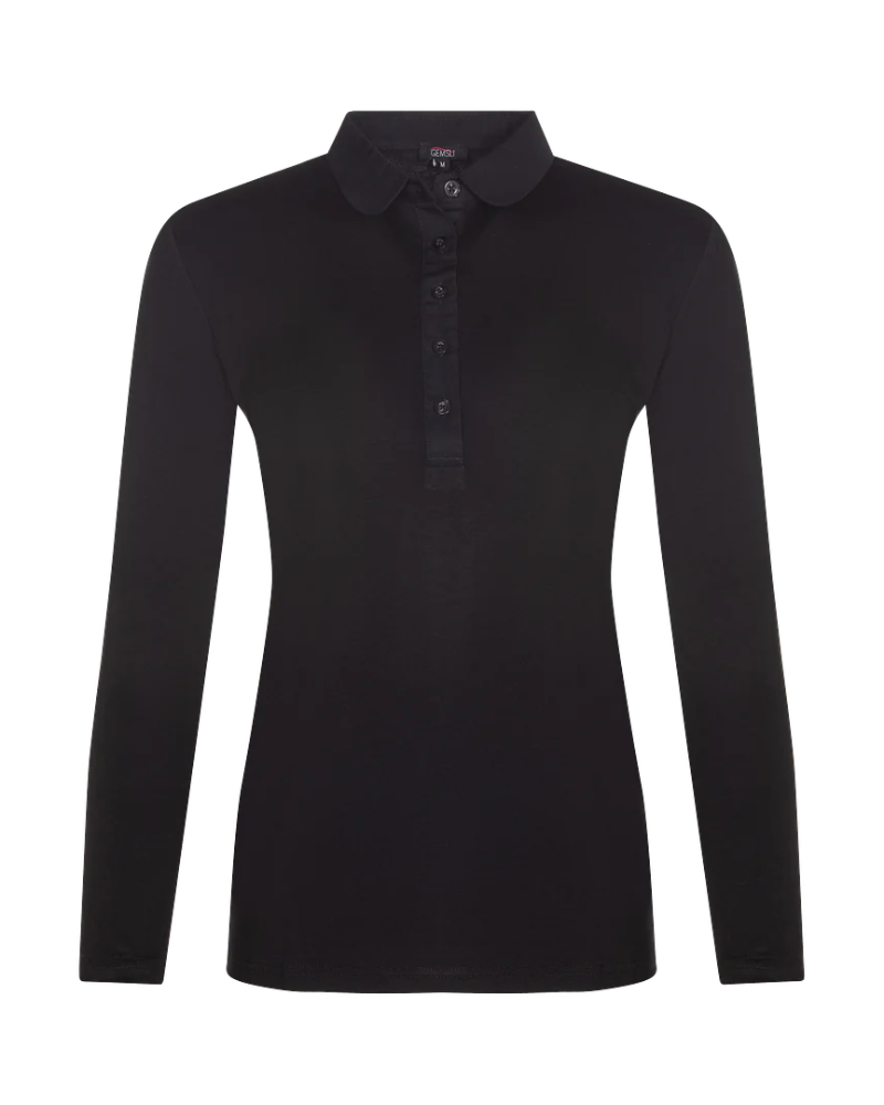 Gemsli Modal Long Sleeve Shell with Rounded Collar
