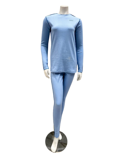 Bee and Dee Coastal Blue Ribbed Modal Teen's Pajamas Set