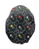Revaz Black/Multi Floral Gucci Adjustable Pre-Tied Bandanna with Velvet Grip