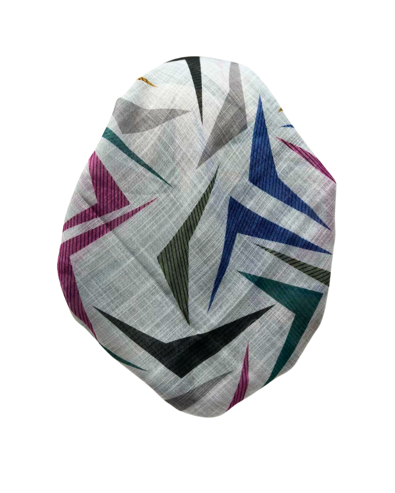 Revaz White Arrows Adjustable Pre-Tied Bandanna with Velvet Grip