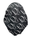 HS602A/E Black/Grey Dior Two Tone Adjustable Pre-Tied Bandanna with Velvet Grip