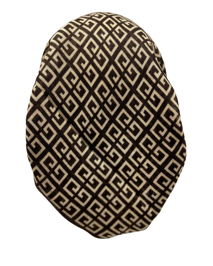 Revaz Brown Fendi Adjustable Pre-Tied Bandanna with Velvet Grip