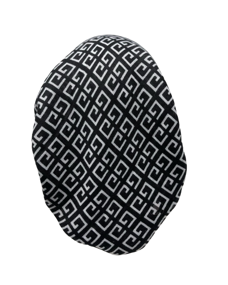 Revaz Black Fendi Adjustable Pre-Tied Bandanna with Velvet Grip