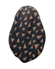 Revaz Black/Tan Triangles Adjustable Pre-Tied Bandanna with Velvet Grip
