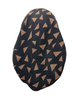 Revaz Black/Tan Triangles Adjustable Pre-Tied Bandanna with Velvet Grip