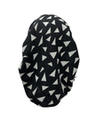 Revaz Black/White Triangles Adjustable Pre-Tied Bandanna with Velvet Grip