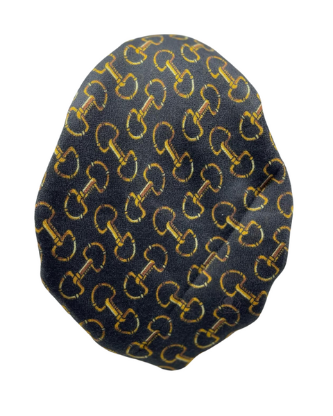 Revaz Black Armani Adjustable Pre-Tied Bandanna with Velvet Grip