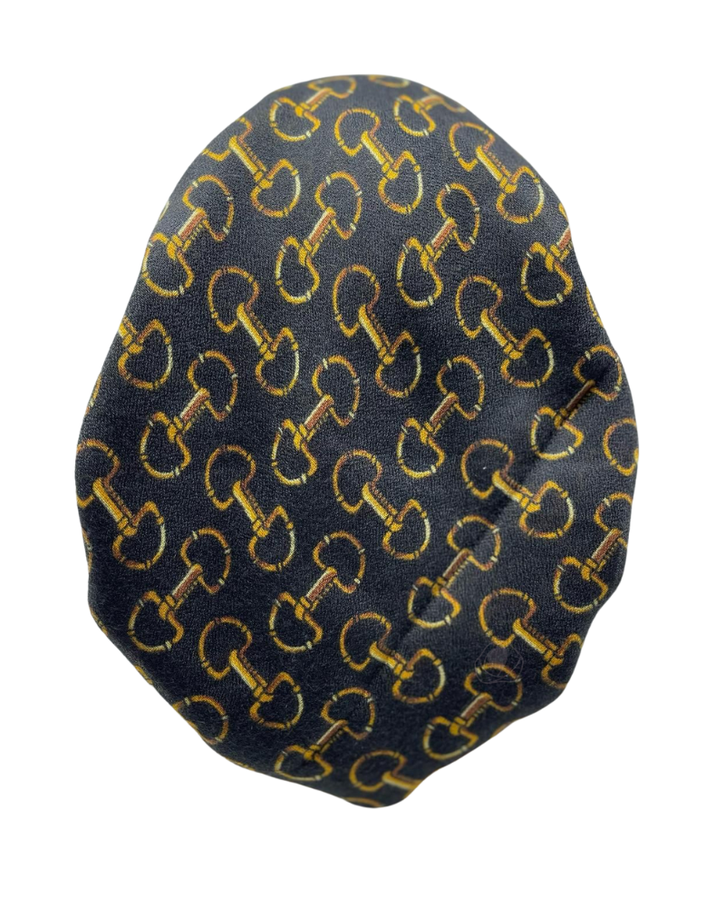 Revaz Black Armani Adjustable Pre-Tied Bandanna with Velvet Grip