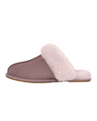 UGG Scuffette II Sugarplum Suede Slipper with Fur Trim
