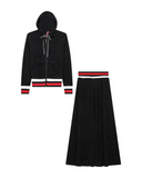 Red Myth Black Terry 2 Piece Set