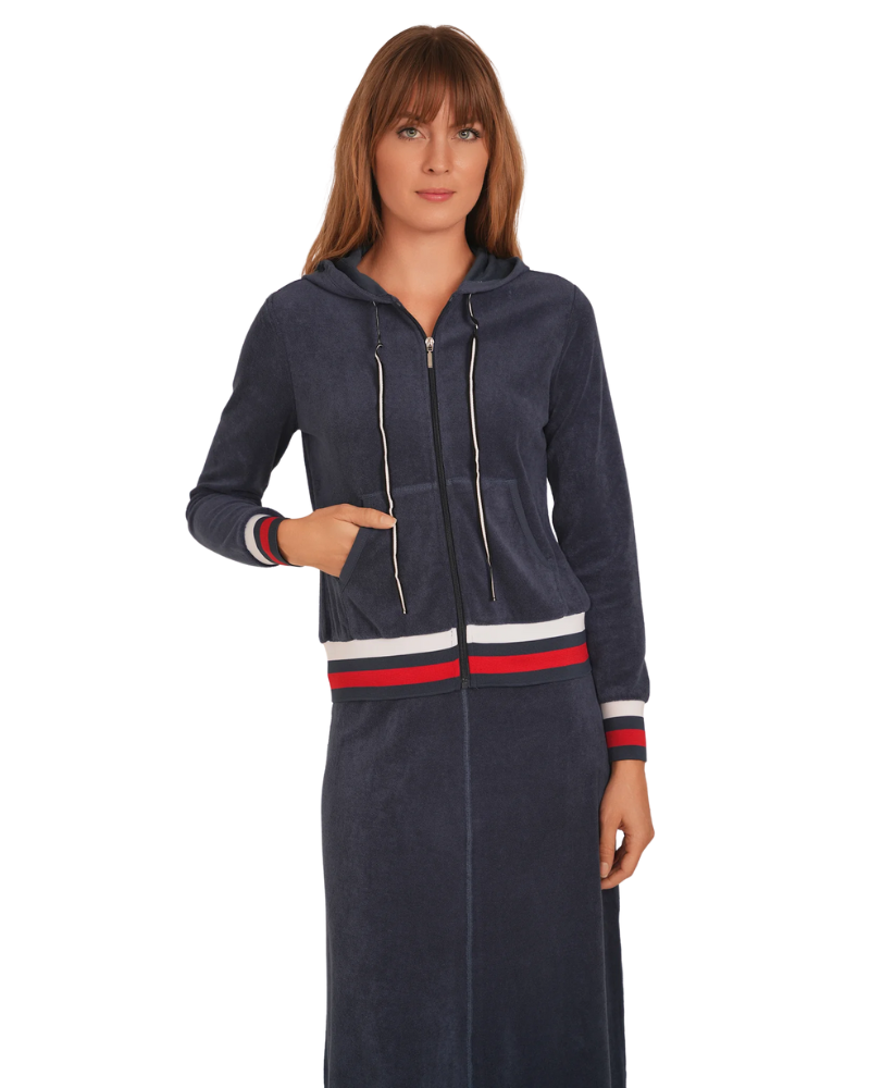 Red Myth Dark Denim Terry 2 Piece Set