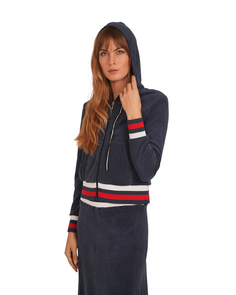SB4CM8914CL Dark Denim Terry 2 Piece Set