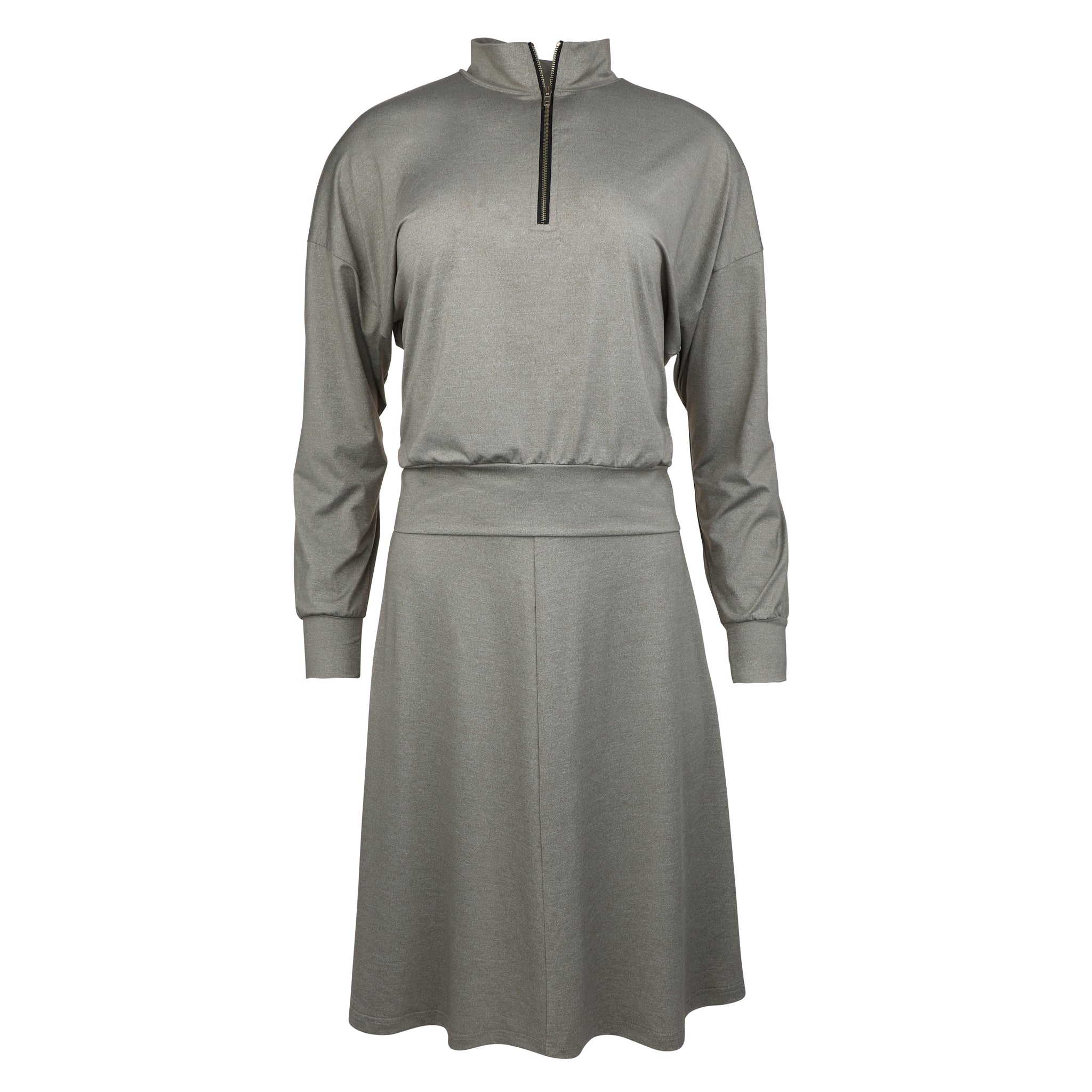 Manteau Aqua Heather Taupe Swim Top & Maxi Skirt Set