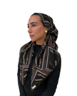 Scarf Bar Kensington Chain Classic Pre-Tied Bandanna with Velvet Grip