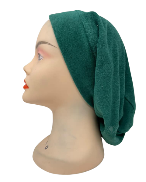 Ahead Green Comfy Basic Terry Adjustable Beanie