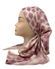 It's Younique Pink/Cream Animal Spots Pre-Tied Open Back Bandanna with Velvet Grip