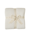 Barefoot Dreams Cream CozyChic Waffle Throw