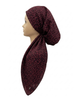 Revaz Burgundy Leopard Adjustable Pre-Tied Bandanna with Velvet Grip