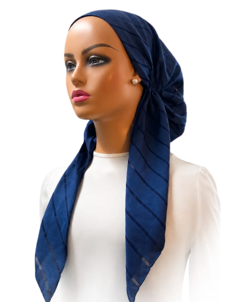 Ahead Navy Pearlsoft Classic Fit Pre-Tied Bandanna
