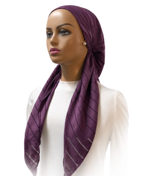 Ahead Lavender Pearlsoft Classic Fit Pre-Tied Bandanna