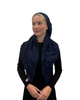 TYED Navy Lined Adjustable Pre-tied Bandanna with Velvet Grip