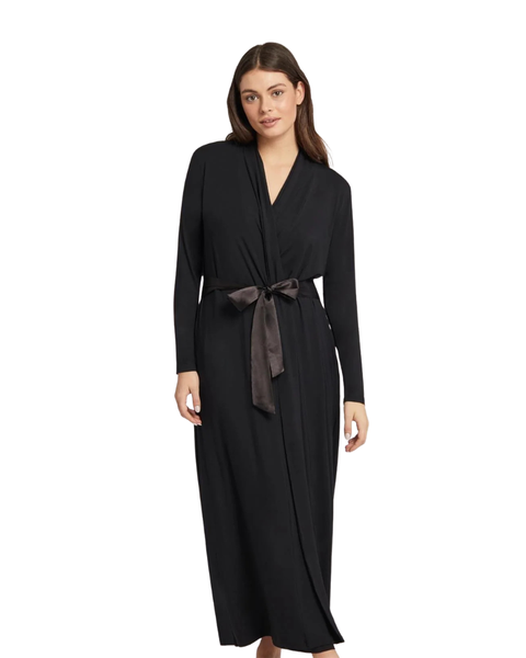 Fleur't 621 Ink Modal Long Morning Robe