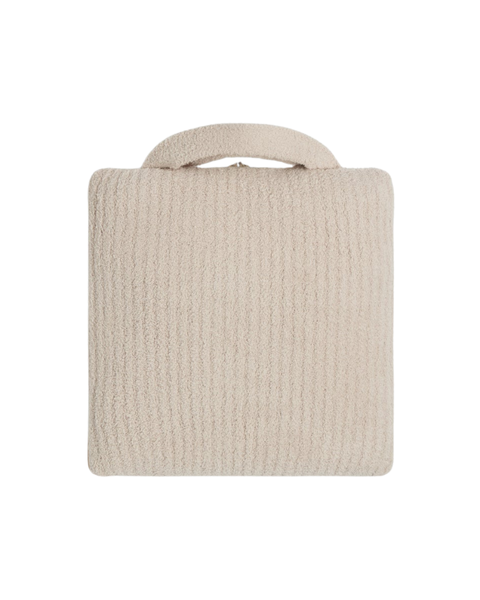 Barefoot Dreams Stone CozyChic Rib Travel Blanket