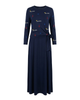 ORD Navy Couture Embroidered Modal Nursing Nightgown