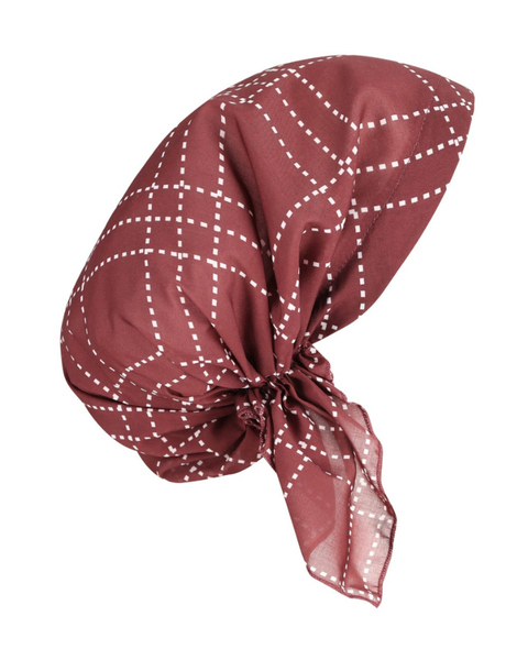 Lizi Headwear Ruby Plaid Adjustable Pre-tied Sport Bandanna