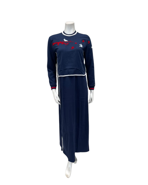 Mega Dreams 352712 Birds & Branches Blue Modal Nursing Nightgown