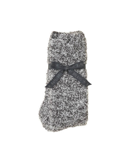 Barefoot Dreams Slate Blue/White CozyChic Heathered Socks