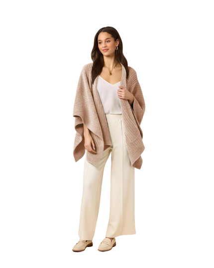 Softies Coco Ultra Soft Ribbed Shawl Wrap One Size