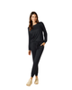 Softies Black Dream Jersey Crew Neck Top & Jogger Pants Pajamas Set