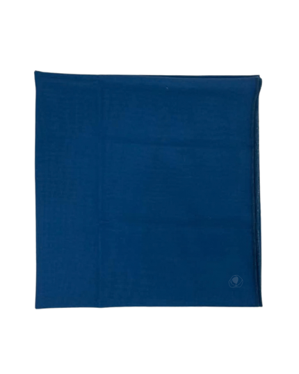 Lizi Headwear Solid Blue Square Scarf