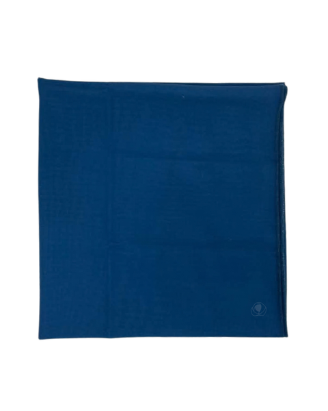 Lizi Headwear Solid Blue Square Scarf