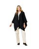 Softies Black Ultra Soft Ribbed Shawl Wrap One Size