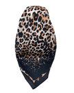 It's Younique Brown Leopard Print Pre-Tied Open Back Bandanna with Velvet Grip