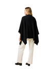 Softies Black Ultra Soft Ribbed Shawl Wrap One Size