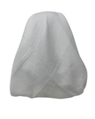It's Younique White Crinkle Pre-Tied Open Back Bandanna with Velvet Grip