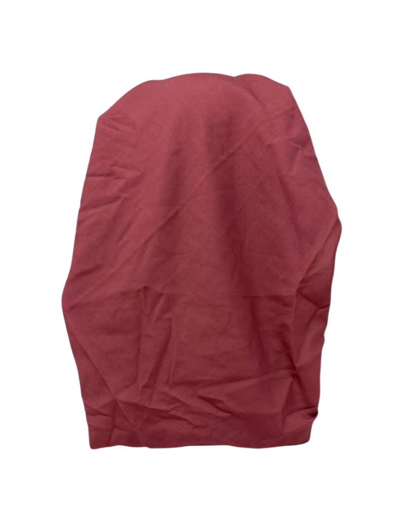 Lizi Headwear Solid Mauve Open Back Adjustable Pre-Tied Bandanna with Velvet Grip