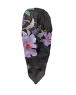 Tal New York Mocha Lilac Open Back Pre-Tied Bandanna with Velvet Grip
