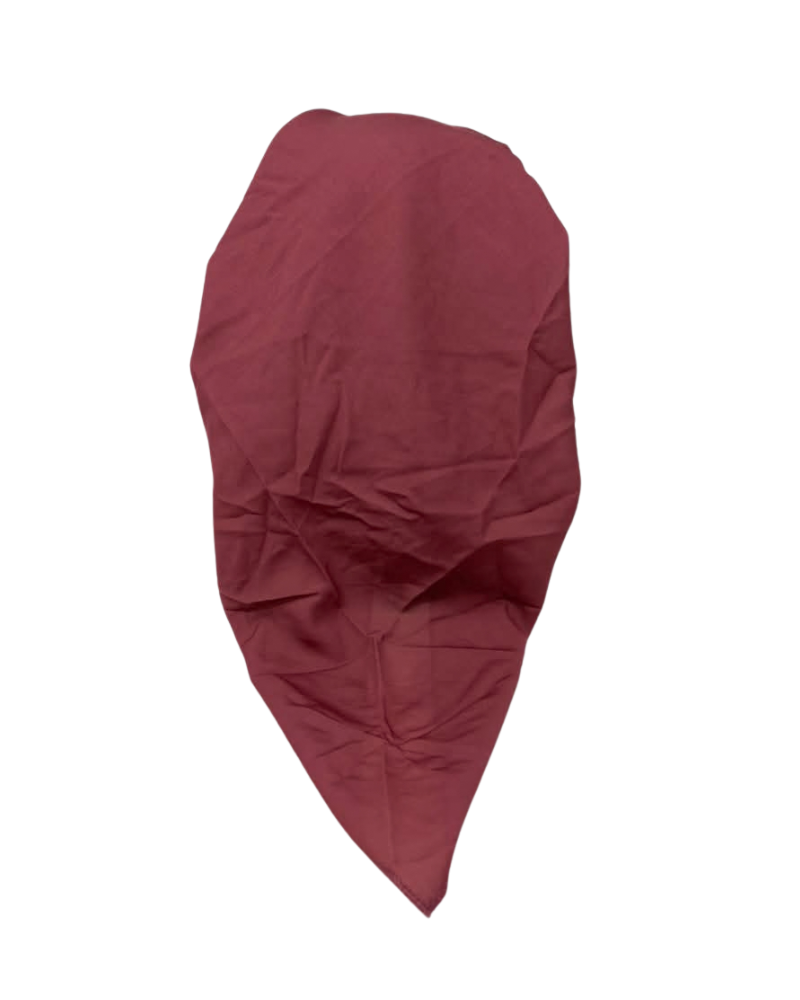 Lizi Headwear Solid Mauve Open Back Adjustable Pre-Tied Bandanna with Velvet Grip