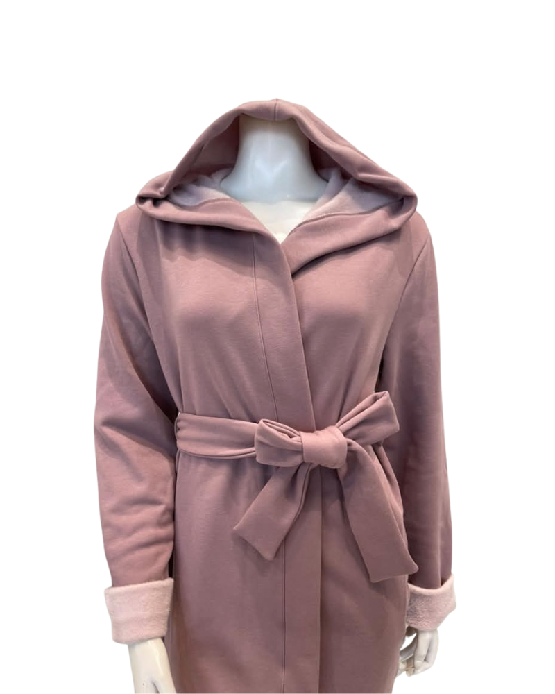 Fleur't Cappuccino/Honeysuckle Cozy Short Morning Robe