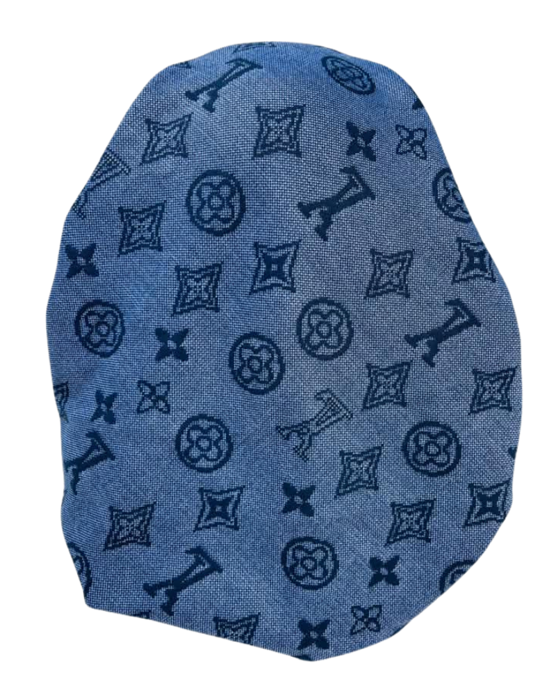 Ahead Navy Modern Mark Israeli Style Long Tails Pre-Tied Bandanna