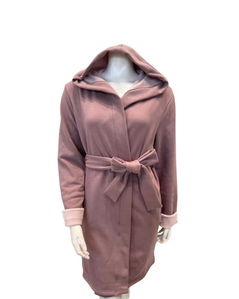 Fleur't Cappuccino/Honeysuckle Cozy Short Morning Robe