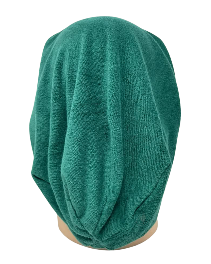 Ahead Green Comfy Basic Terry Adjustable Beanie