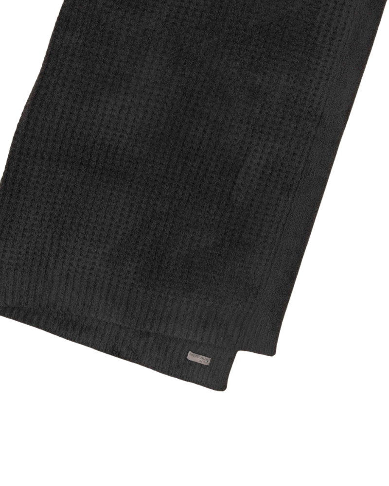 Barefoot Dreams Carbon CozyChic Waffle Throw