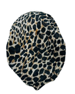 Revaz Black Leopard Border Adjustable Pre-Tied Bandanna with Velvet Grip