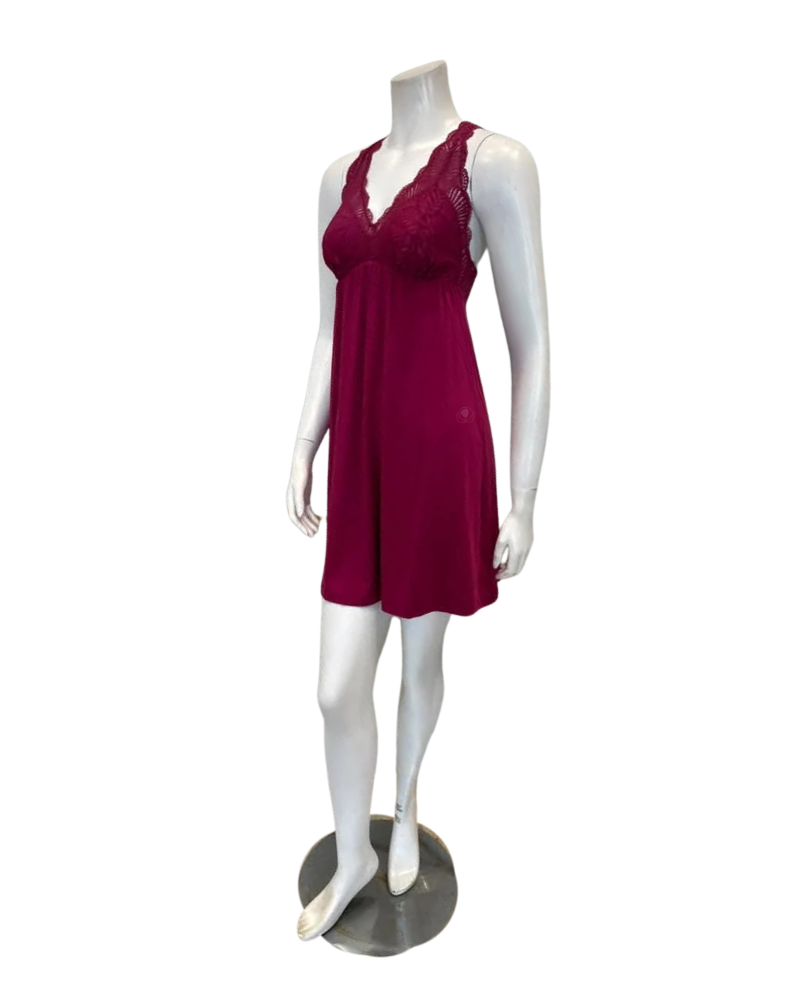Fleur't Dark Cherry Belle Epoque Modal Full Bust Chemise