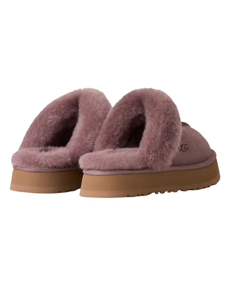 UGG Portobello Disquette Slippers with Fur Trim